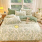 Organic Botanical Leaf Cotton Bedding Set(4PCS) - image 1