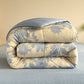 Elegant Gray Floral Reversible Quilt - image 2