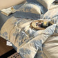Elegant Gray Floral Reversible Quilt - image 4