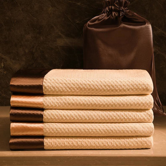 Waffle Weave Satin Bath Towel Set (2-Pack) - image 0
