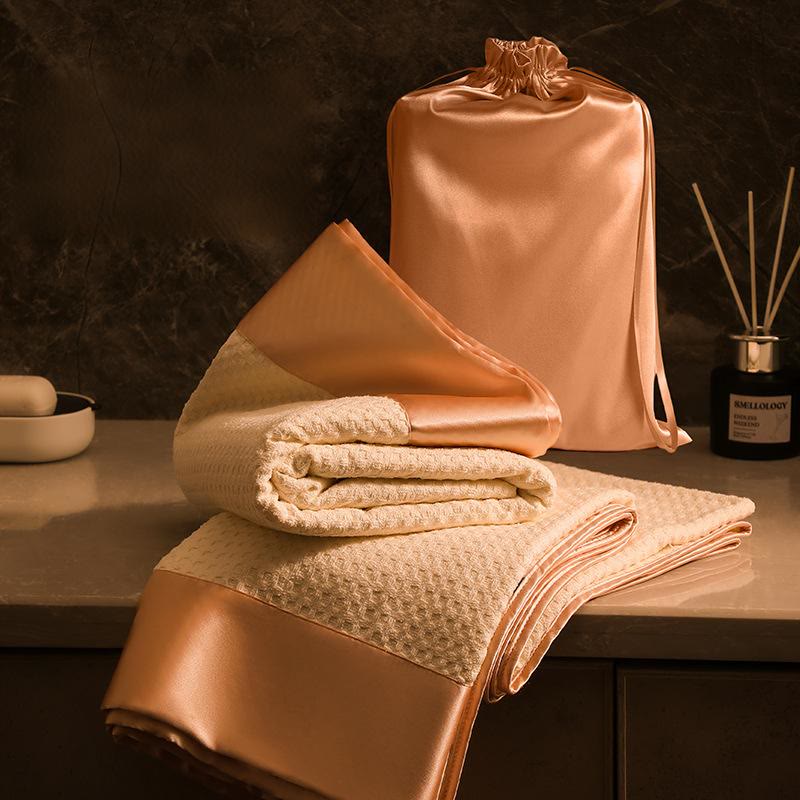 Waffle Weave Satin Bath Towel Set (2-Pack) - image 5