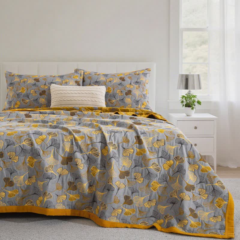 Ginkgo Biloba Organic Cotton Quilt - image 54
