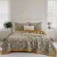 Ownkoti Ginkgo Biloba Organic Cotton Quilt - Grey - Quilt with 2PCS Pillowcases - Cal King - image 46