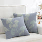 Ownkoti Ginkgo Leaf Cotton Jacquard Square Pillowcases(2PCS) - Light Blue - image 4