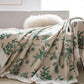 Green Pine Ruffled Sofa Throw Blanket - image 1