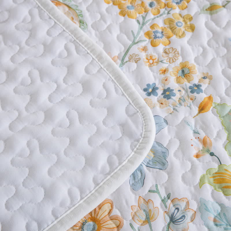 Floral Paisley Quilted Cotton Bedding Set(3PCS) - image 7