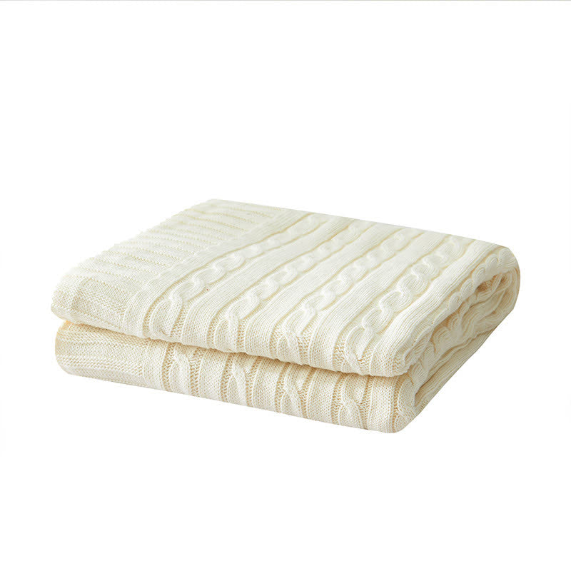 Ownkoti Solid Color Cotton Sofa Knit Blanket - image 18