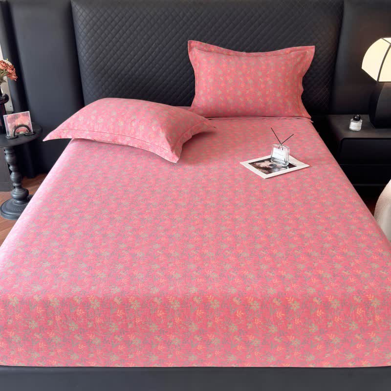 Pastoral Floral Cotton Gauze Fitted Sheet - image 2