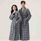 Unisex Diamond Pattern Plush Robe - image 3