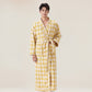 Unisex Diamond Pattern Plush Robe - image 6