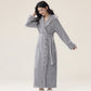 Ownkoti Minimalist Solid Flannel Plush Robe - image 3