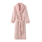 Minimalist Solid Flannel Plush Robe - image 2