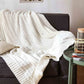 Ownkoti Solid Color Cotton Sofa Knit Blanket - White - 71" x 79" - image 19