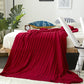 Ownkoti Solid Color Cotton Sofa Knit Blanket - Wine - 71" x 79" - image 30