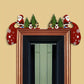 Santa Christmas Tree Door Corner Decoration - Left & Right - 4PCS - image 0