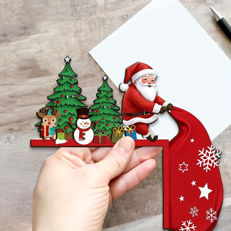 Santa Christmas Tree Door Corner Decoration - image 4
