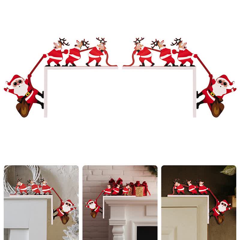 Halloween Santa & Reindeer Door Corner Decoration - image 8