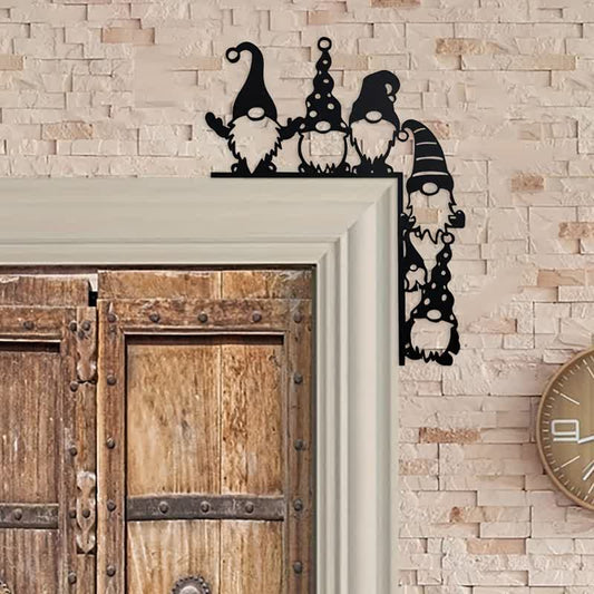 Whimsical Gnome Christmas Door Corner Decor  - image 1