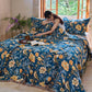 Ownkoti Vibrant Floral Bird Tassel Cotton Blanket - image 4