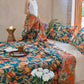 Luxurious Floral Cotton Tassel Quilt - image 7