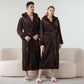 Fleece Hooded Winter Long Bathrobe - image 10