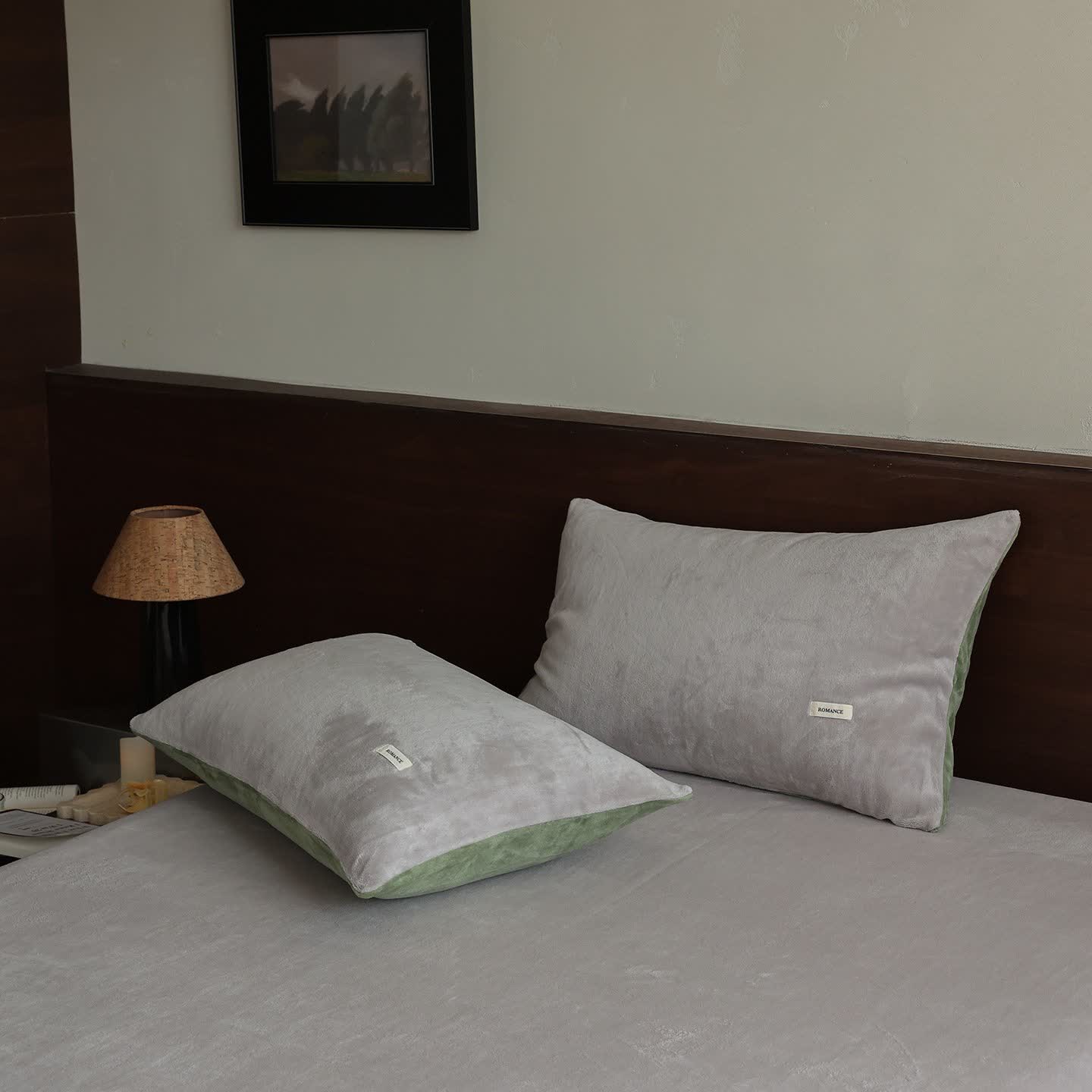 Ownkoti Solid Color Warm Fluffy Coverlet - Grey - 2PCS Pillowcases - 19" x 29" - image 22