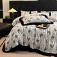 Ownkoti Butterfly Ruffled Plush Bedding Set(4PCS) - image 2