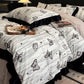 Ownkoti Butterfly Ruffled Plush Bedding Set(4PCS) - image 5