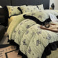 Ownkoti Butterfly Ruffled Plush Bedding Set(4PCS) - Green - King - image 13