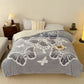 Ownkoti Nature-Inspired Butterfly Embossed Plush Blanket - Grey - Queen - image 13