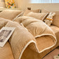 Luxury Fleece Winter Bedding Set (4PCS) - Coffee - Duvet Cover - King - image 27