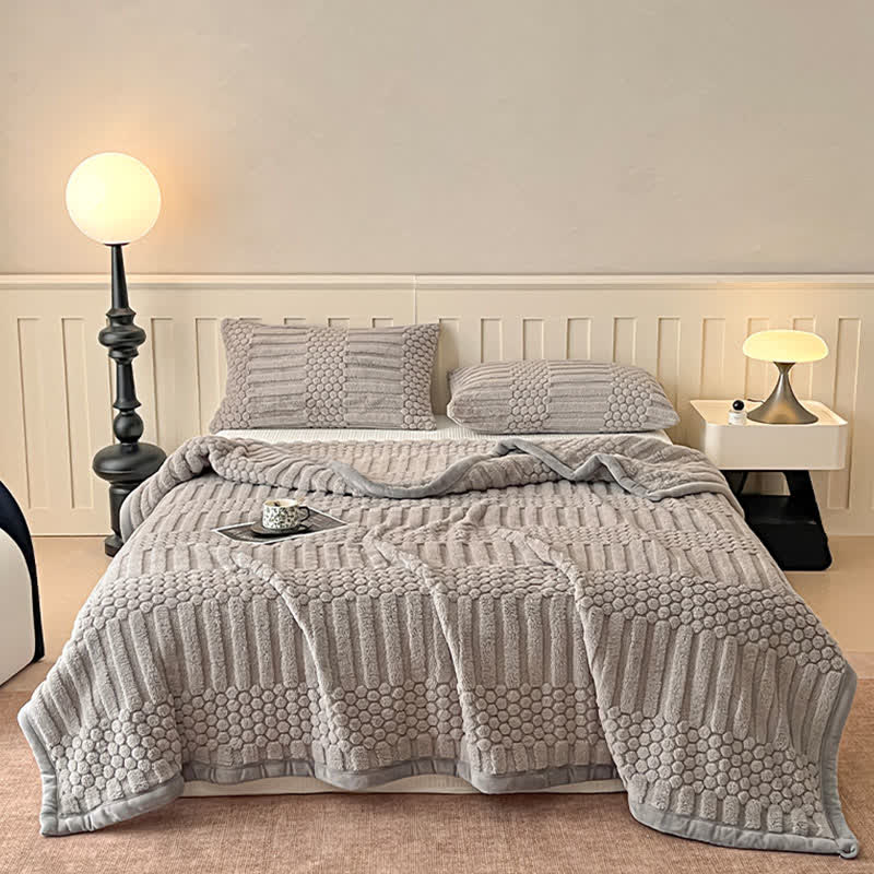 Ownkoti Geometric textured Plush Throw Blanket - image 7