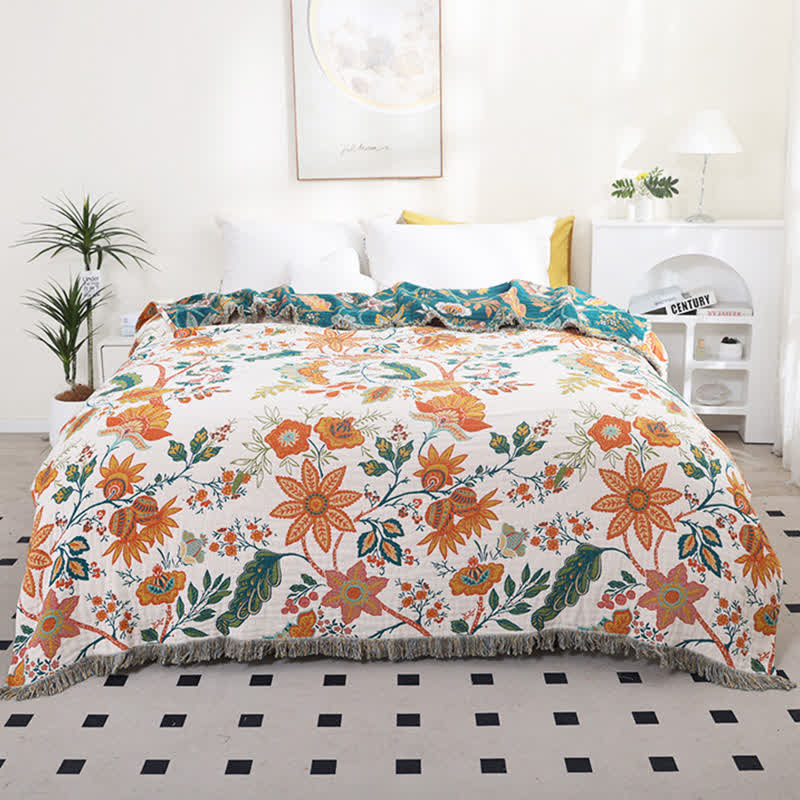 Ownkoti Botanical Floral Cotton Reversible Quilt - King - image 0
