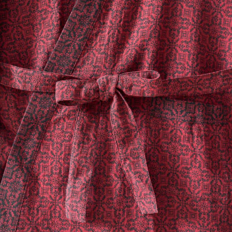 Ownkoti Christmas-inspired Cotton Gauze Kimono Robe - image 13