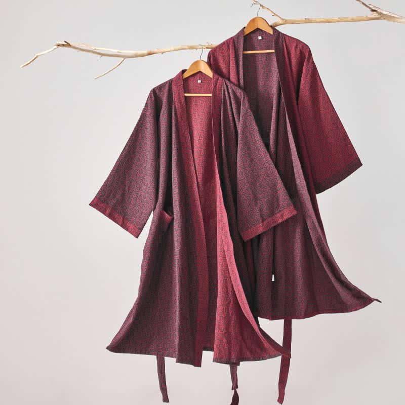 Ownkoti Christmas-inspired Cotton Gauze Kimono Robe - image 1