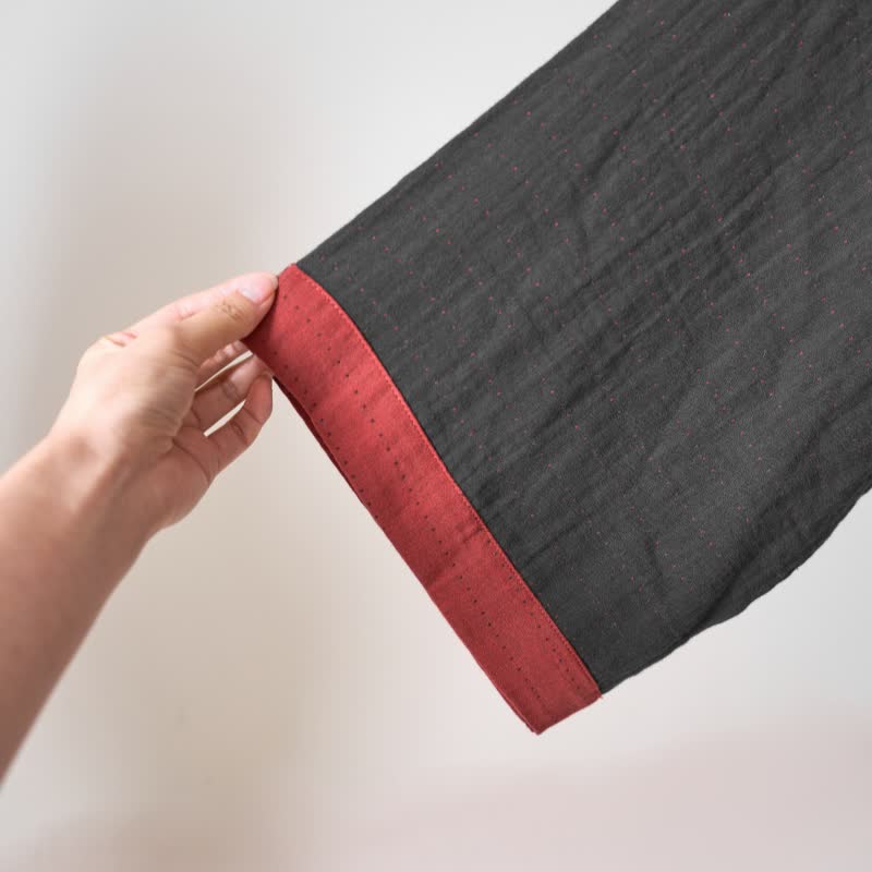 Ownkoti Minimalist Solid Cotton Gauze Kimono Robe - image 6