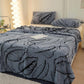 Ownkoti Banana Leaf Jacquard Throw Blanket - Blue Grey - Queen - image 11