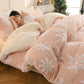 Ownkoti Snowflake Jacquard Sherpa Blanket - Light Pink - Queen - image 5