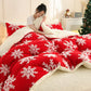 Ownkoti Snowflake Jacquard Sherpa Blanket - image 3