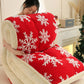 Ownkoti Snowflake Jacquard Sherpa Blanket - image 1