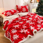 Ownkoti Snowflake Sherpa Reversible Throw Blanket - image 1