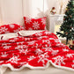 Ownkoti Snowflake Sherpa Reversible Throw Blanket - image 2