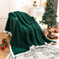 Ownkoti Leaf Textured Reversible Throw Blanket - Green - Queen - image 7