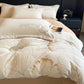Ownkoti Elegant Ginkgo Leaf Plush Bedding Set(4PCS) - image 4