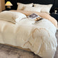 Ownkoti Elegant Ginkgo Leaf Plush Bedding Set(4PCS) - image 3