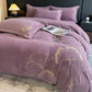 Ownkoti Elegant Ginkgo Leaf Plush Bedding Set(4PCS) - image 6