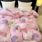 Ownkoti Ginkgo Leaf Pink Brushed Cotton Bedding - image 1