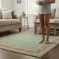 Ownkoti Refresh Green Floral Foldable Area Rug - image 4