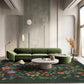 Ownkoti Retro Vibrant Floral Indoor Outdoor Area Rug - image 1