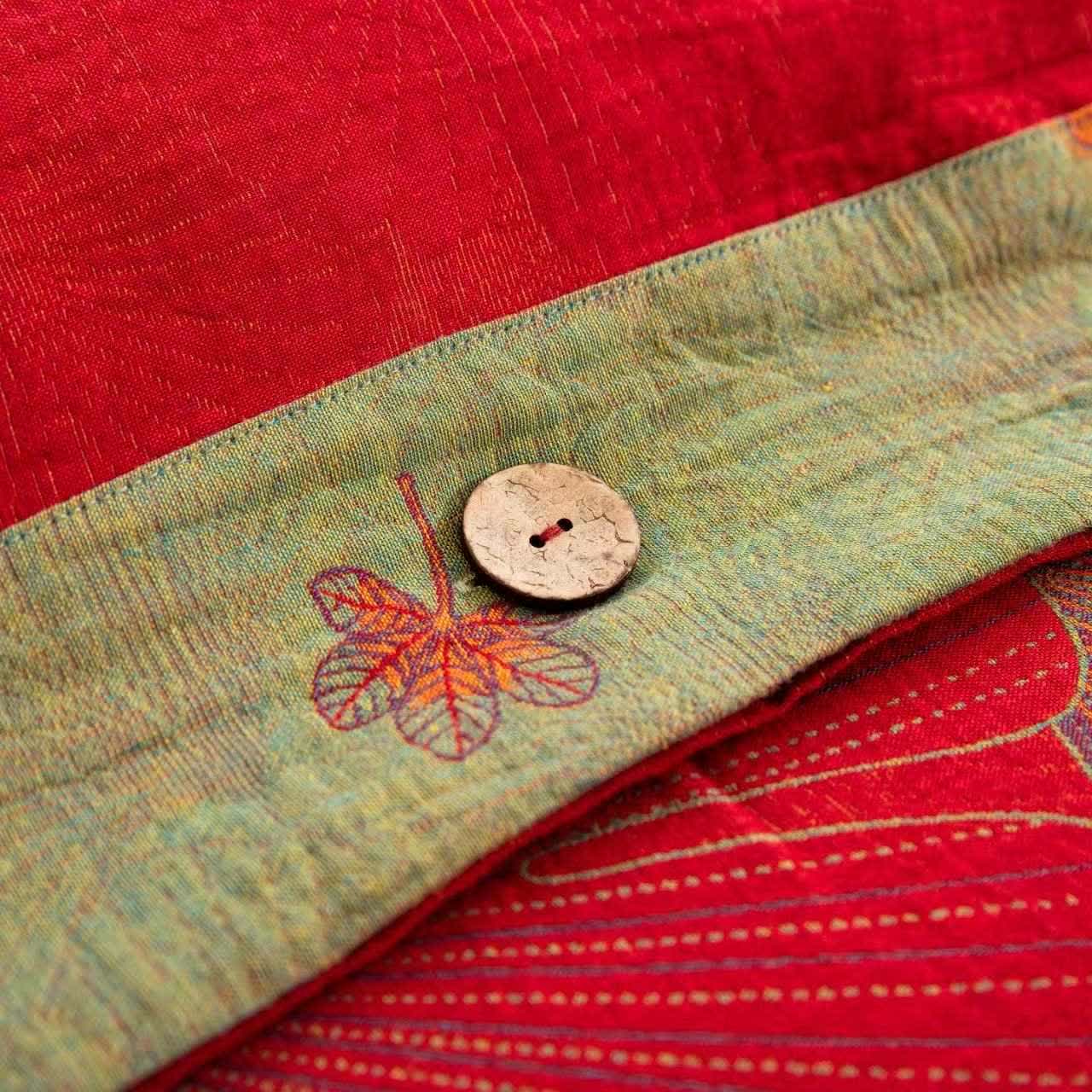 Ownkoti Ginkgo Leaf Pure Cotton Gauze Bedding(4PCS) - image 7